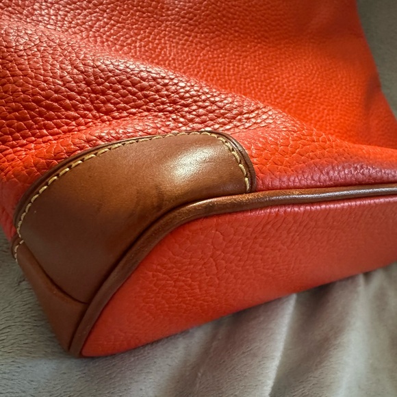 Dooney & Bourke Red Pebble Leather Crossbody Bag - Picture 10 of 13